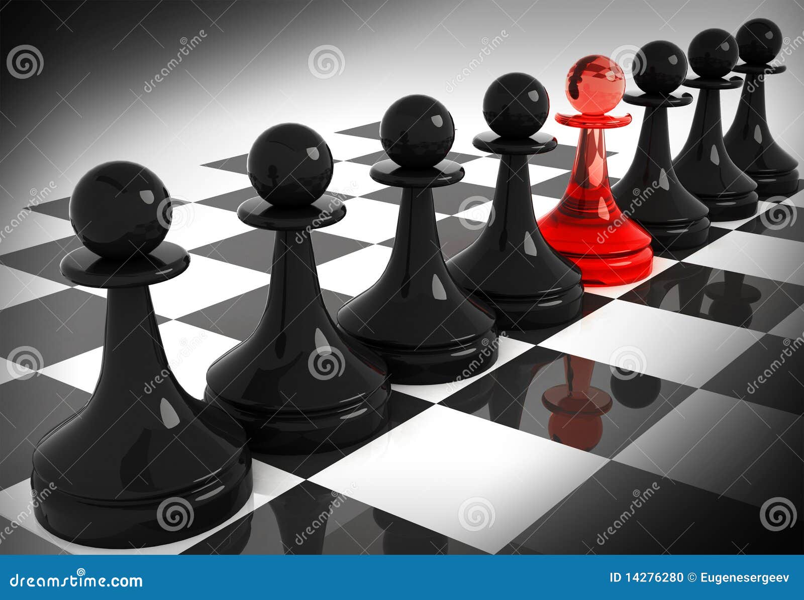 Two chess pieces - pawns made from lacquered wood Vector Image