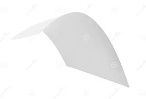 One Sheet Of Paper Isolated On White Stock Image Image Of Note Mock 