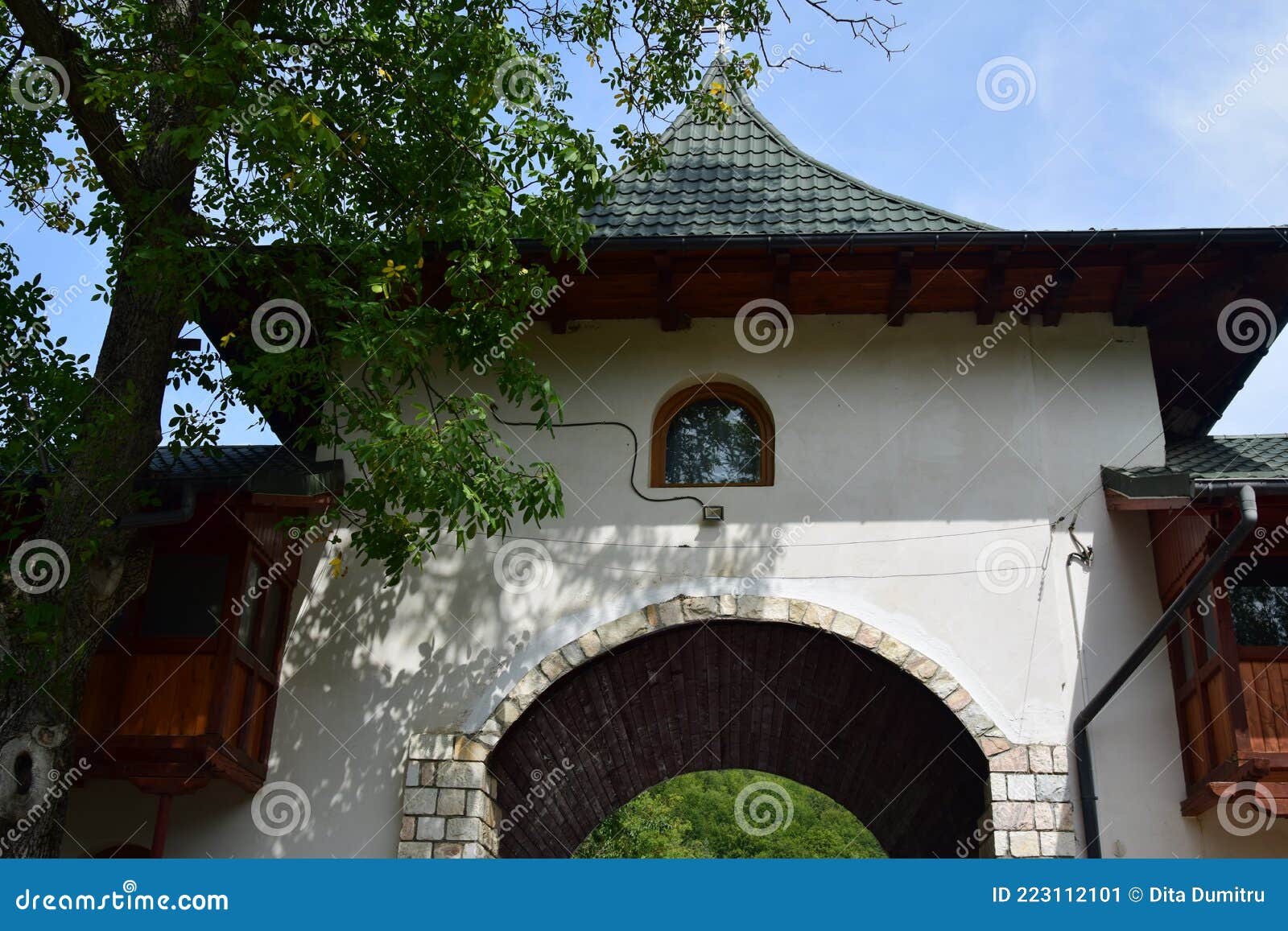 one-storey building, in brancoveanu style, prislop monastery 22