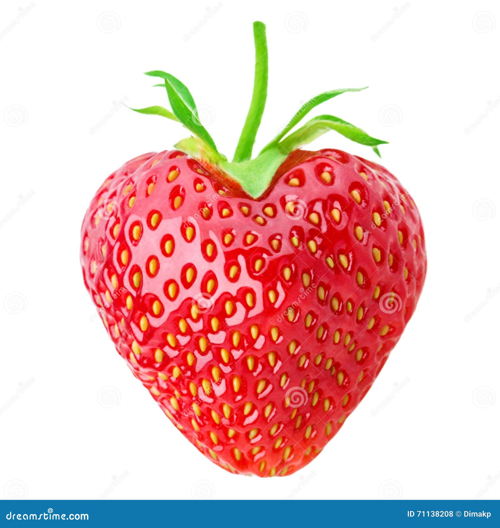 One strawberry heart stock photo. Image of tasty, sweet 71138208
