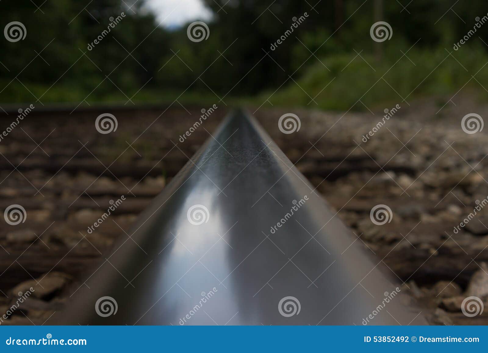One Track Mind stock photo. Image of close, view, focus 53852492