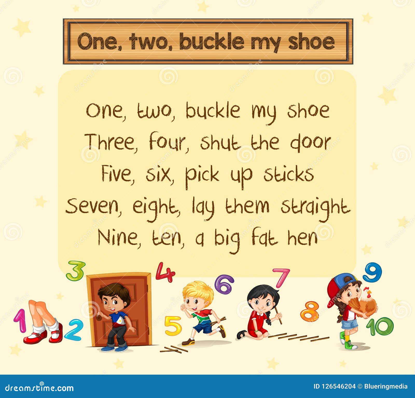 One Two Buckle My Shoe Printable