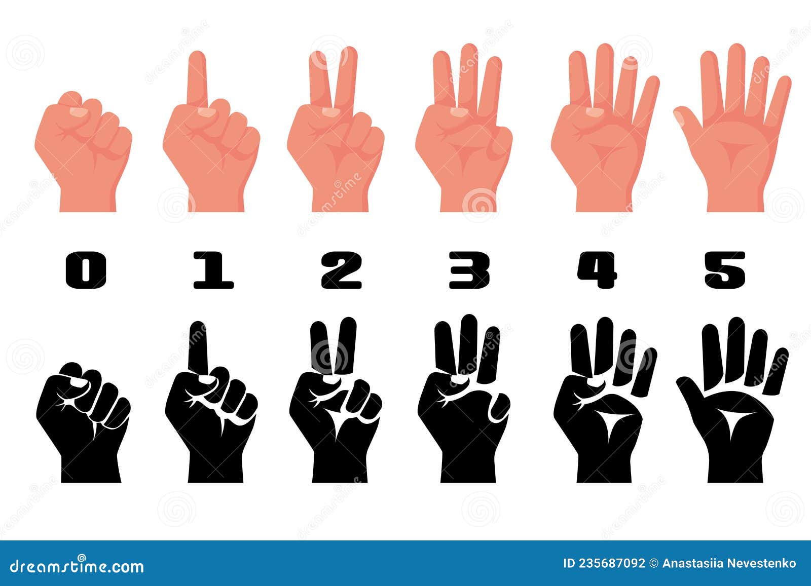 Five Fingers Vector Art, Icons, and Graphics for Free Download, Finger 