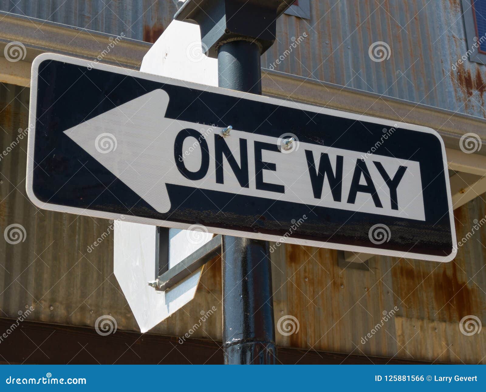 One way street sign stock photo. Image of button, city ...
 One Way Street Signs