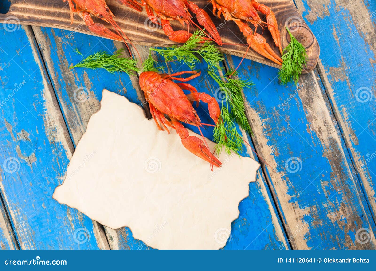 One Whole Red Boiled Crayfish Beside Many Crawfish On ...