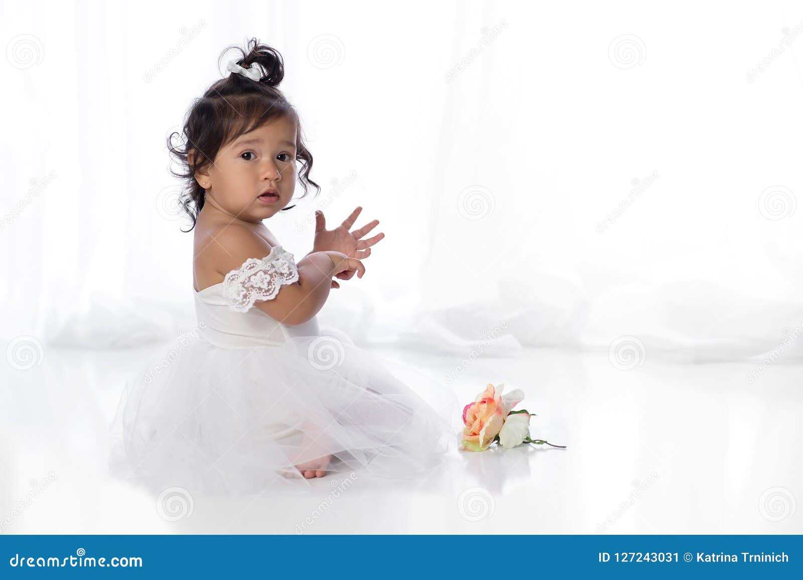 white dress for 1 year old baby girl