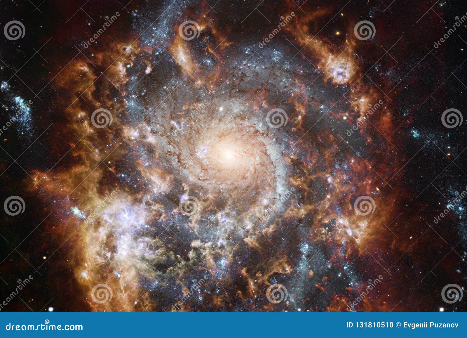 Ongelooflijk mooie melkweg ergens in diepe ruimte Science fictionbehang Elementen van dit die beeld door NASA wordt geleverd
