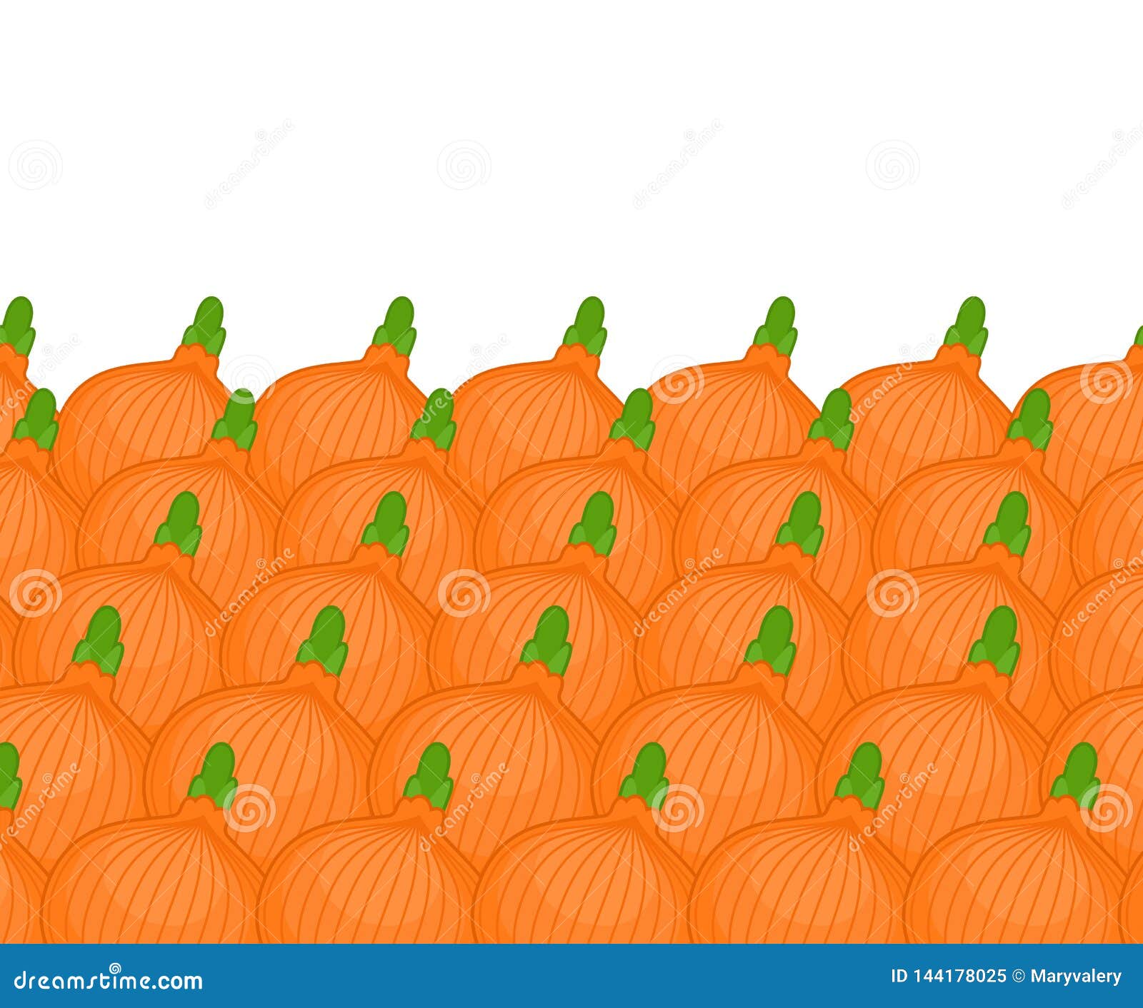 onion on counter. onions on market showcase. vegetable background. cartoon style 