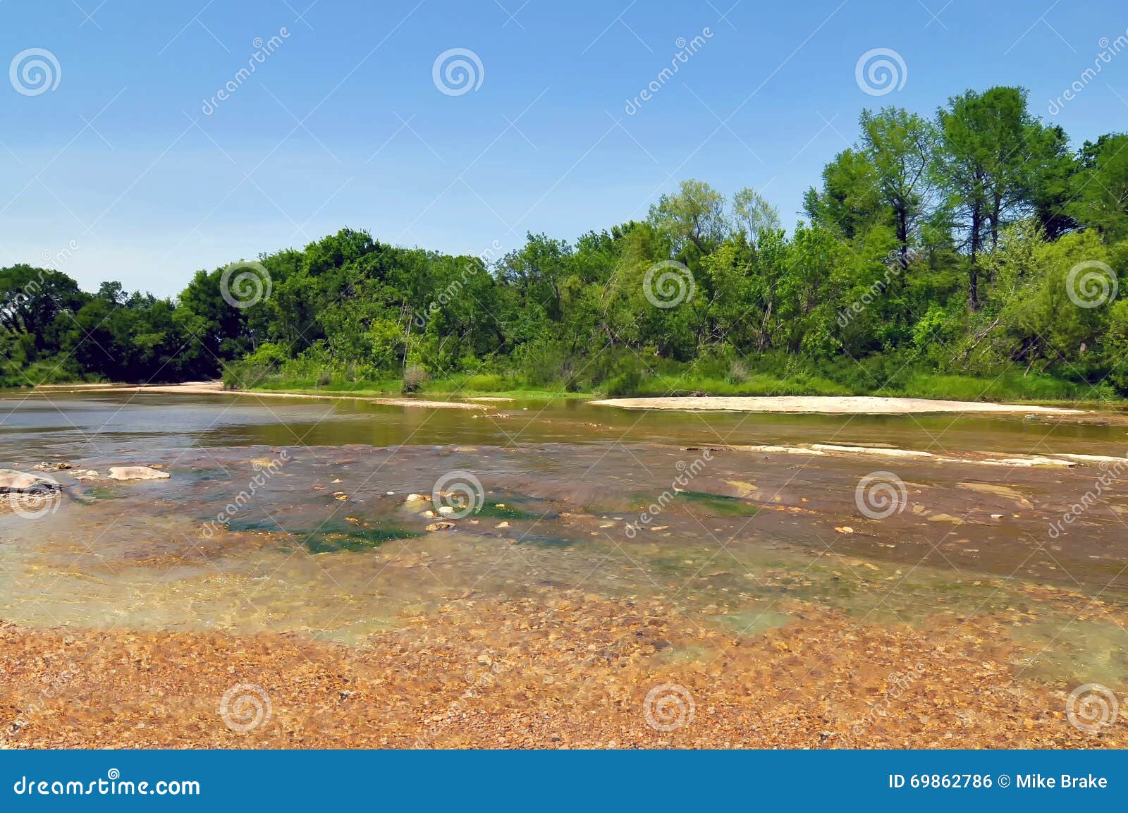 onion creek in mckinney falls state park, austin texas