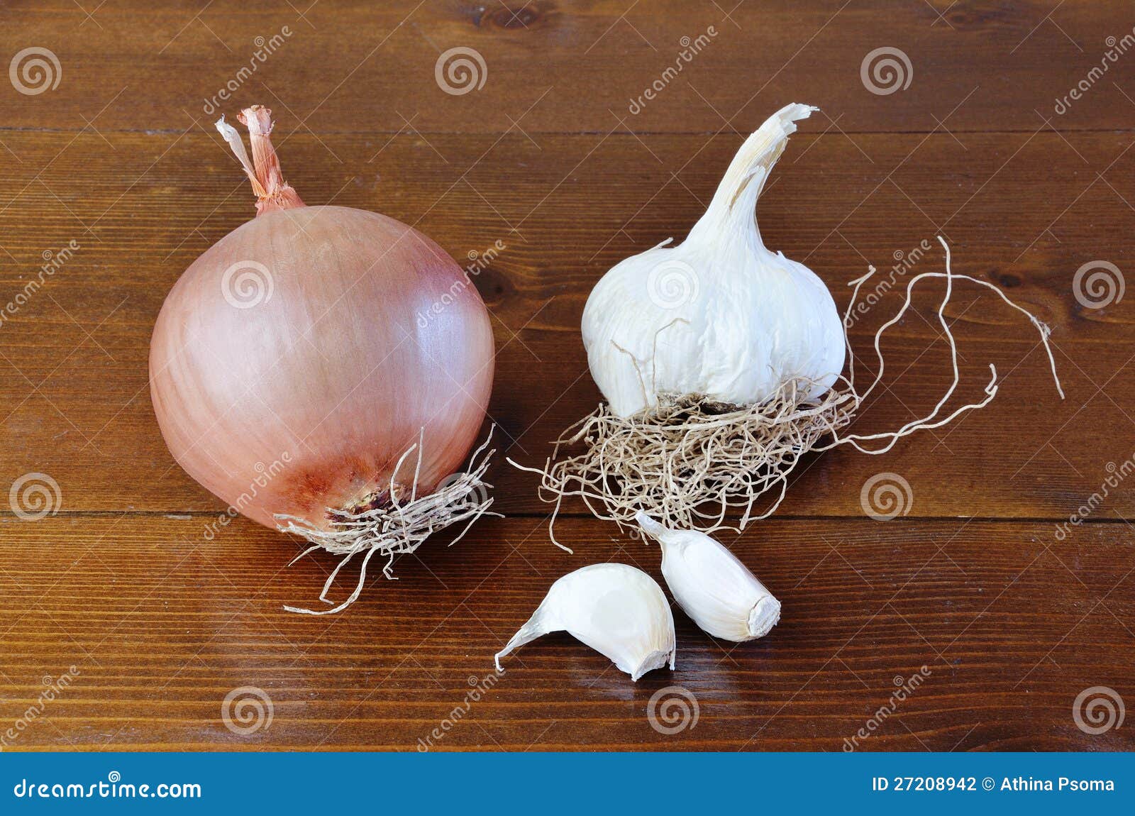 Onion and garlic stock photo. Image of rural, hanging 27208942