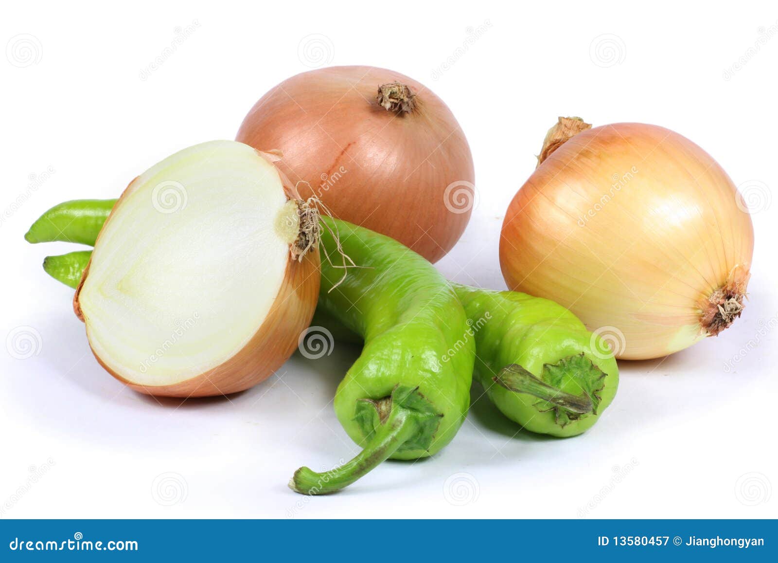 Onion, green pepper stock image. Image of aubergines 13580457