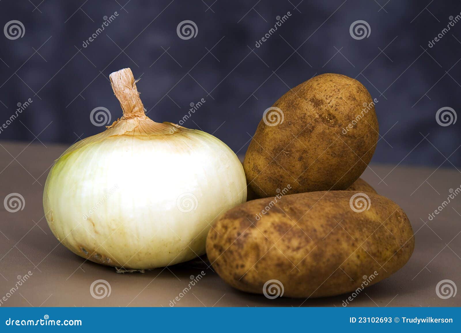 Onion and Potatoes stock image. Image of vegetable, onion 23102693