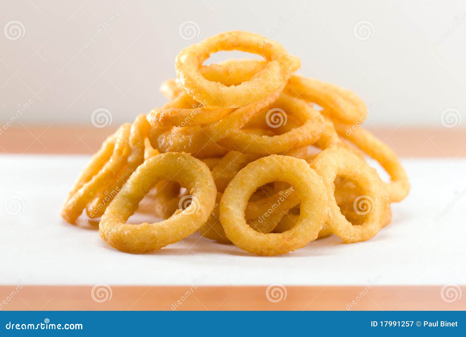 onion ring on a waxed white paper