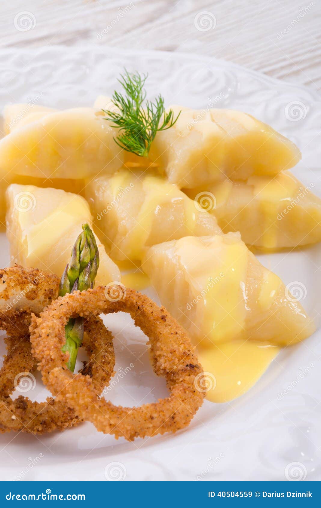 Onion Ring White Potato Dumpling Stock Image Image of cheese, bread
