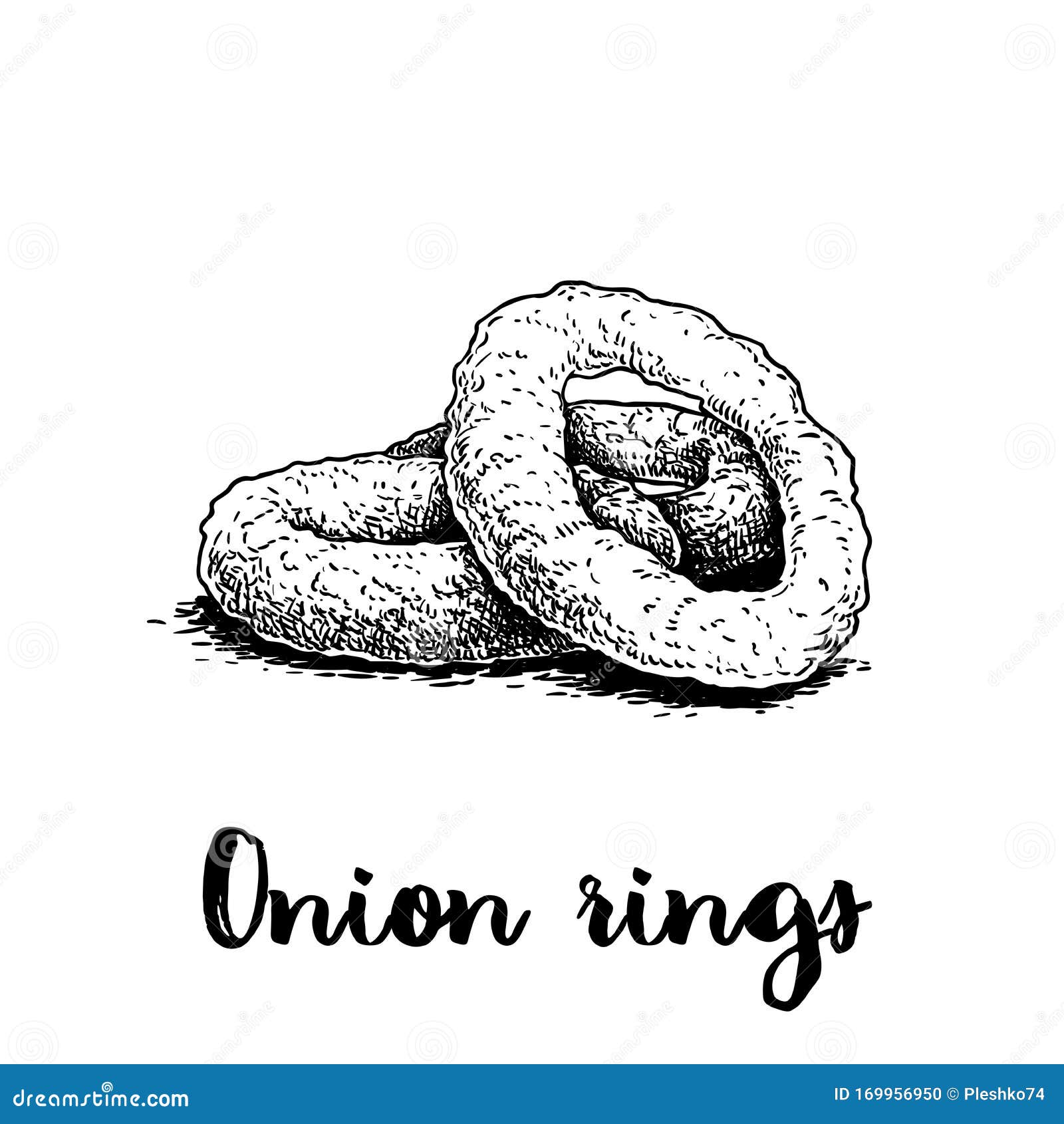 100,000 Onion rings food Vector Images | Depositphotos