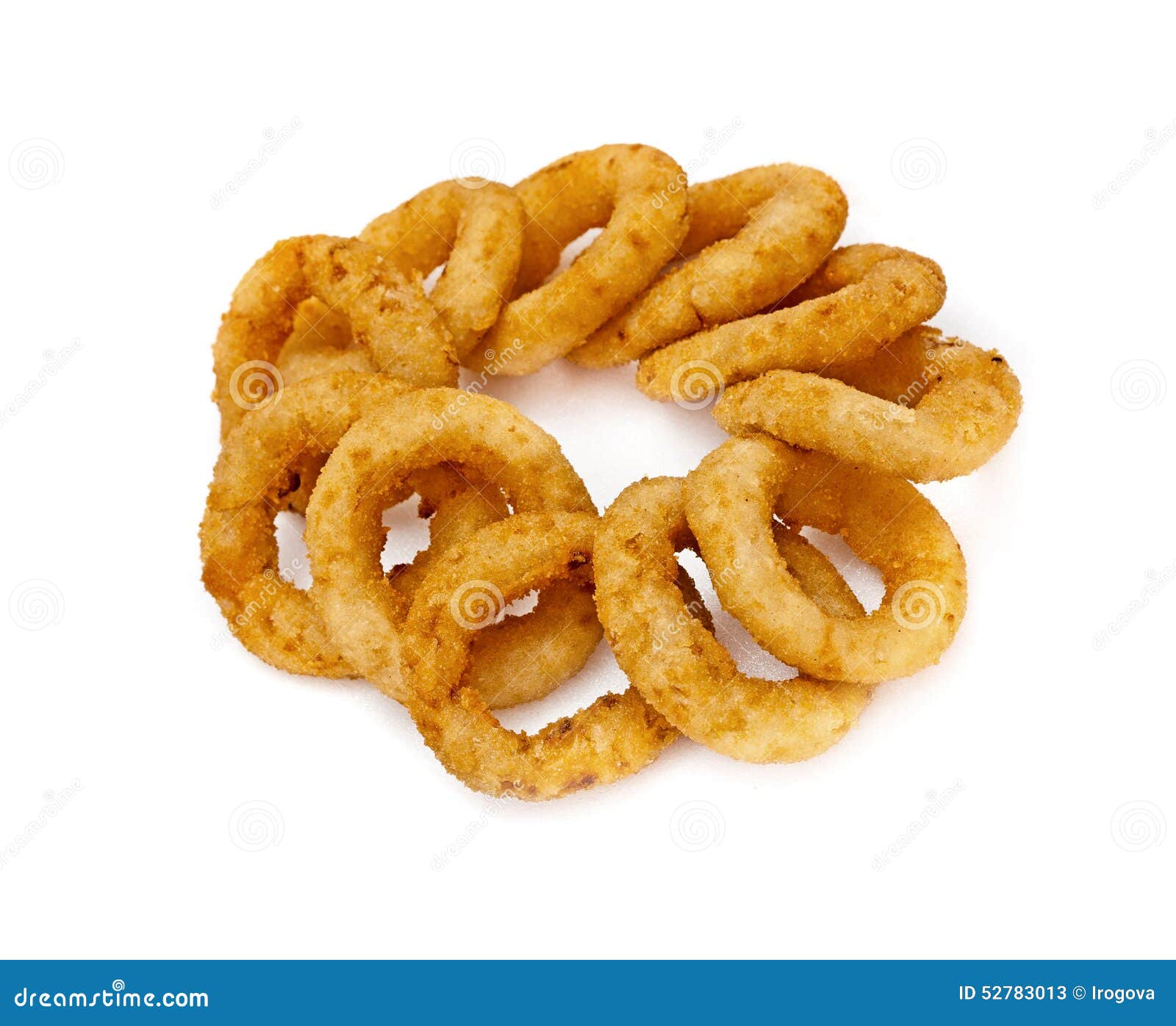 Onion rings stock image. Image of junk, isolated, cholesterol 52783013