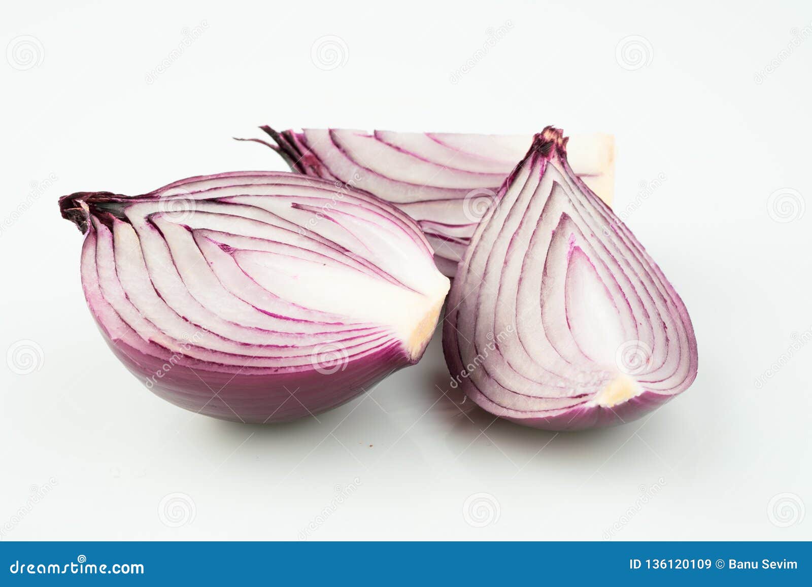 onion on white background