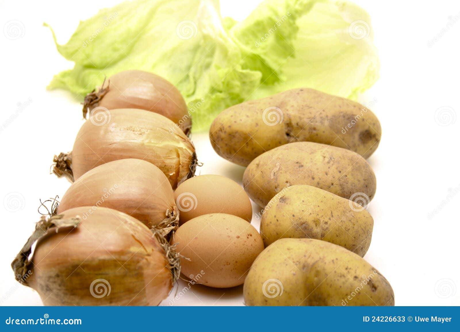 Onions and Potatoes with Eggs Stock Image Image of form, vitamins 24226633