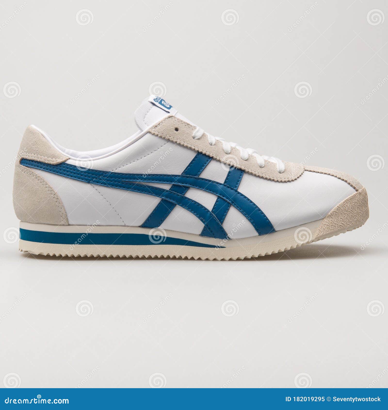 Onitsuka Tiger Corsair White and Blue Sneaker Editorial Image - Image ...