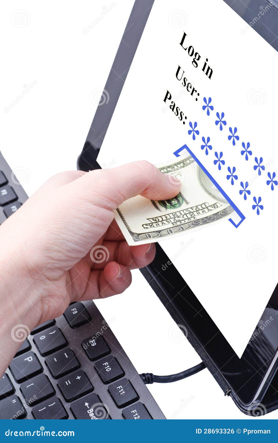 Online banking stock photo. Image of keyboard, credit 28693326