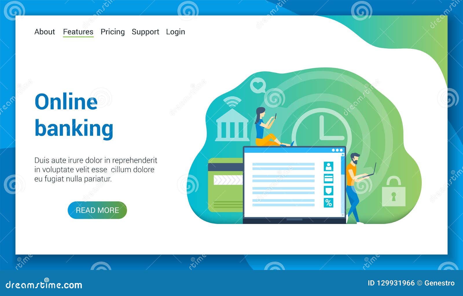 Online Banking Lp Template Stock Vector Illustration Of Laptop 129931966 online-banking-lp-template-stock-vector-illustration-of-laptop-129931966