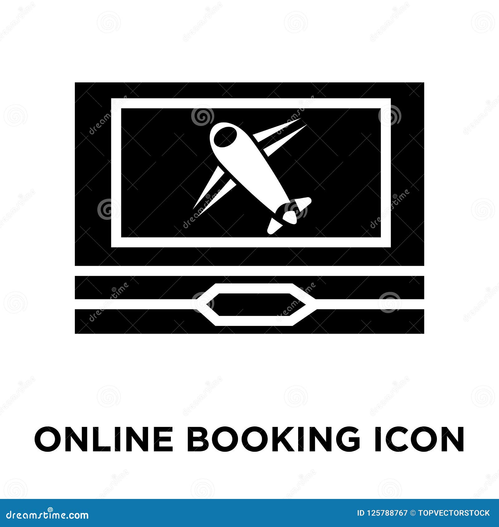 Online Booking Icon Vector Isolated On White Background Logo Co Stock Vector Illustration Of Vacation Mobile