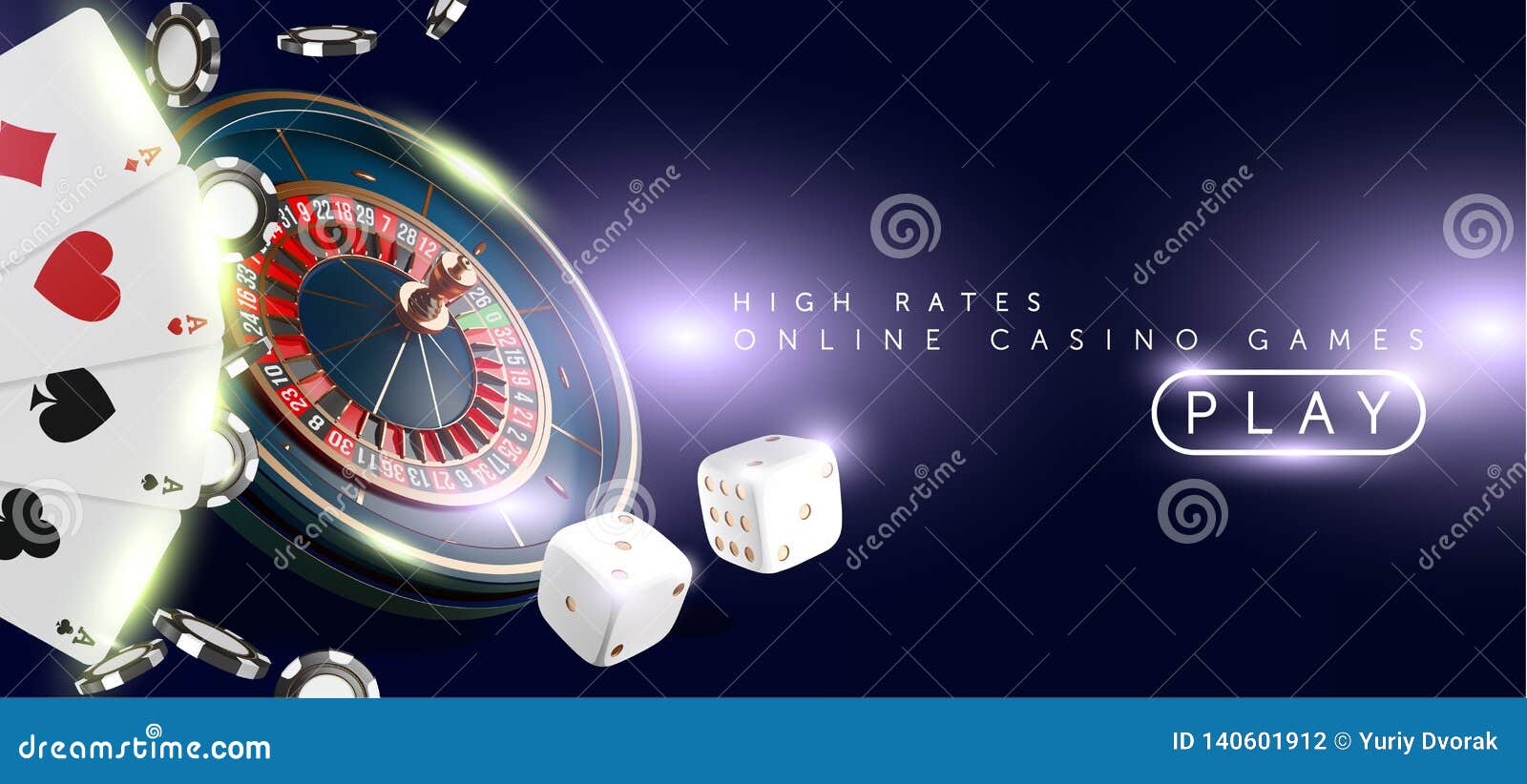 Online Casino Banner or Flyer Background. Vegas Casino Roulette Wheel  Isolated on Blue Background. 3d Realistic Vector Stock Vector -  Illustration of circle, detailed: 140601912