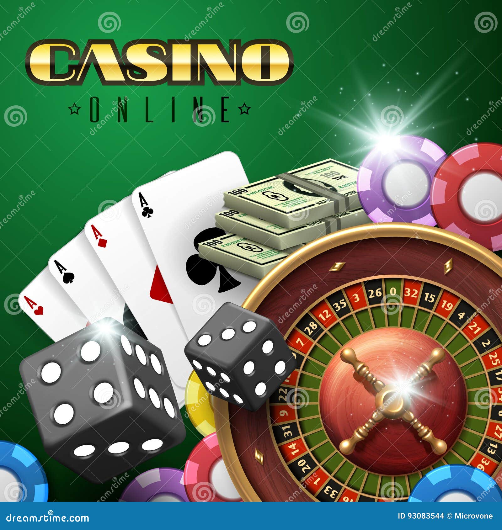 Free Vector  Gamble online casino video game console play flat