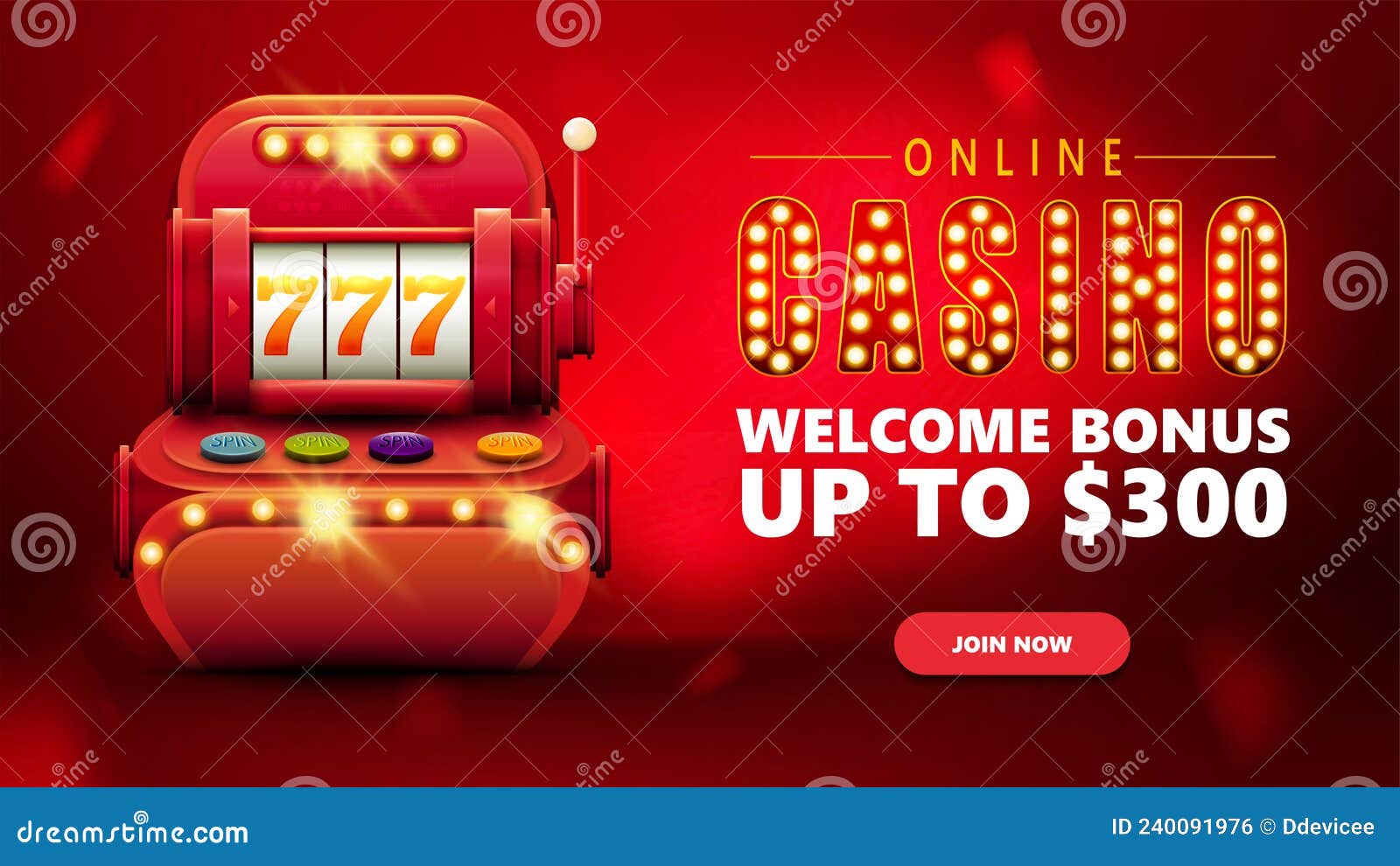 Online Slots Casino Banner Stock Illustration - Download Image Now