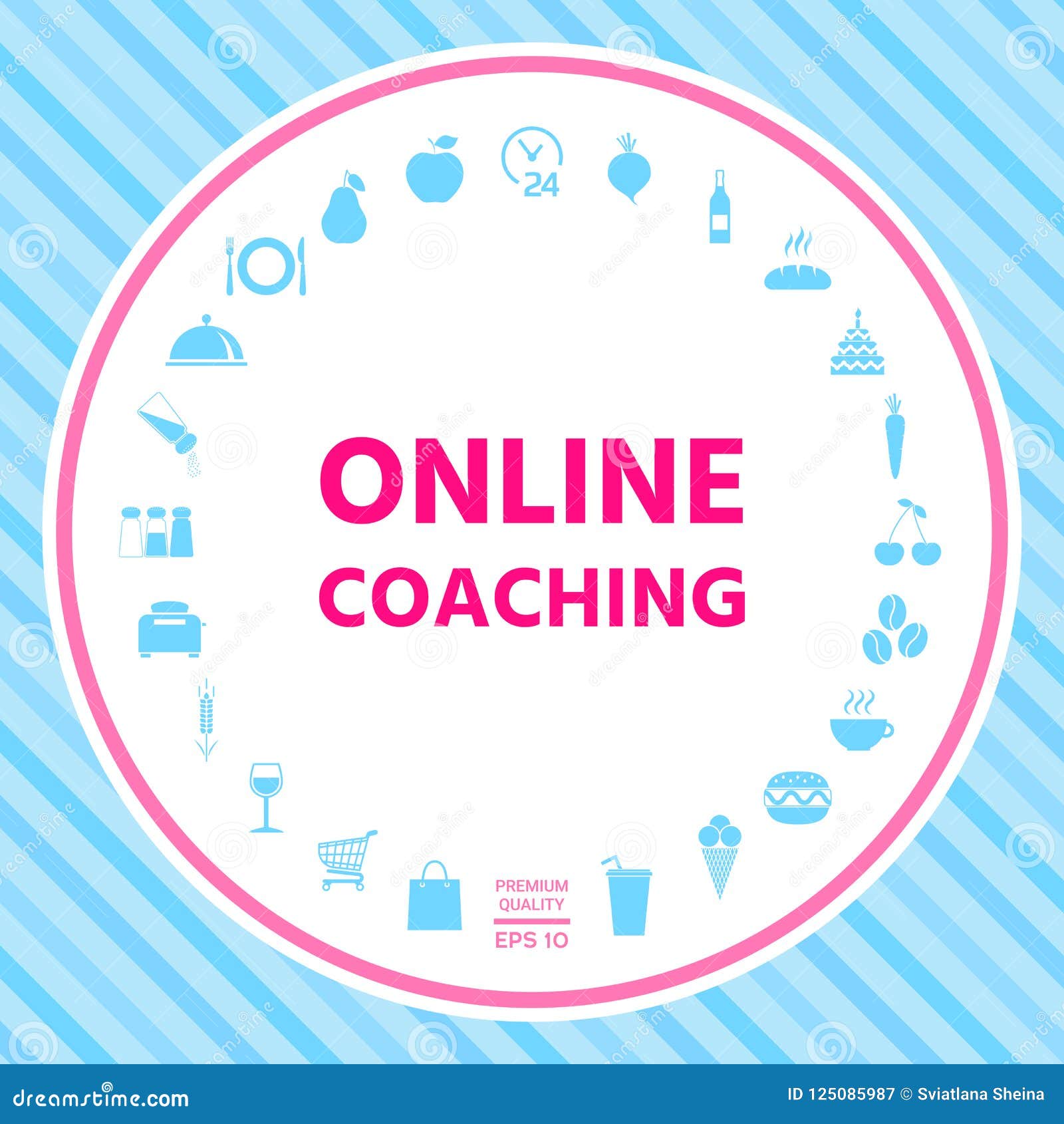 Online coaching icon stock vector. Illustration of knowledge - 125085987