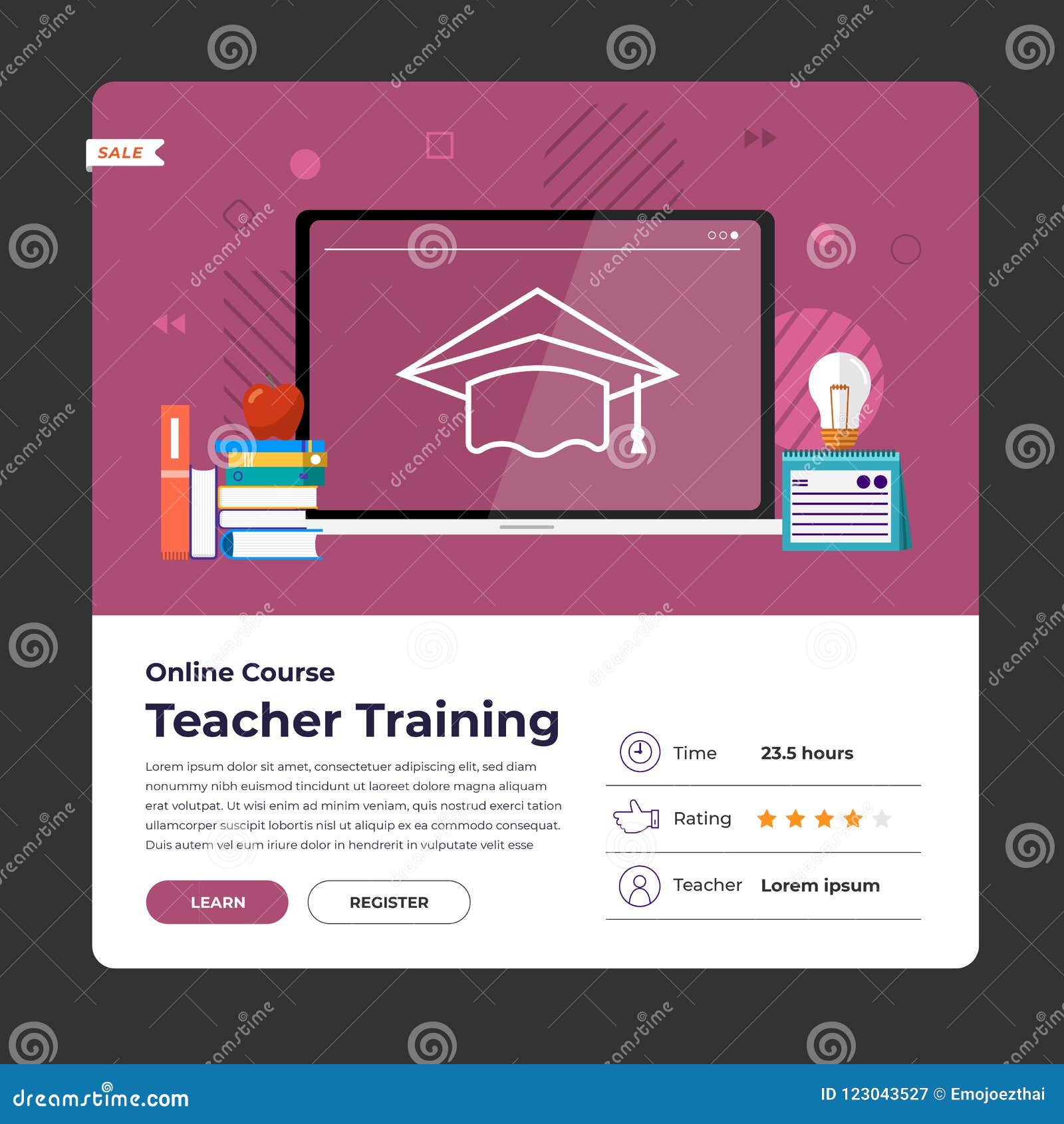 Download Online Course Education Stock Vector Illustration Of Courses 123043527