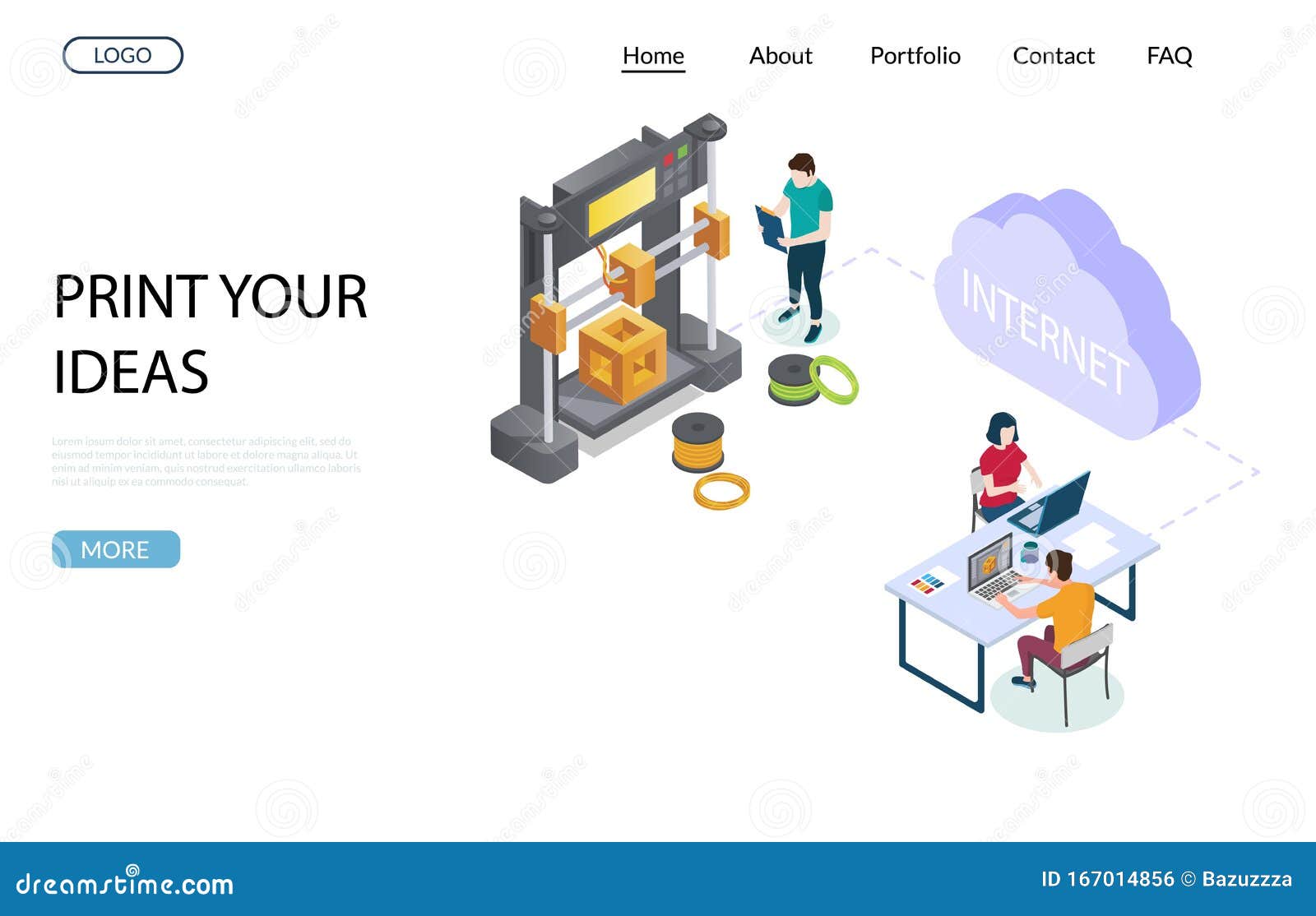 3D Printing Website Template 3D Printing Website Template