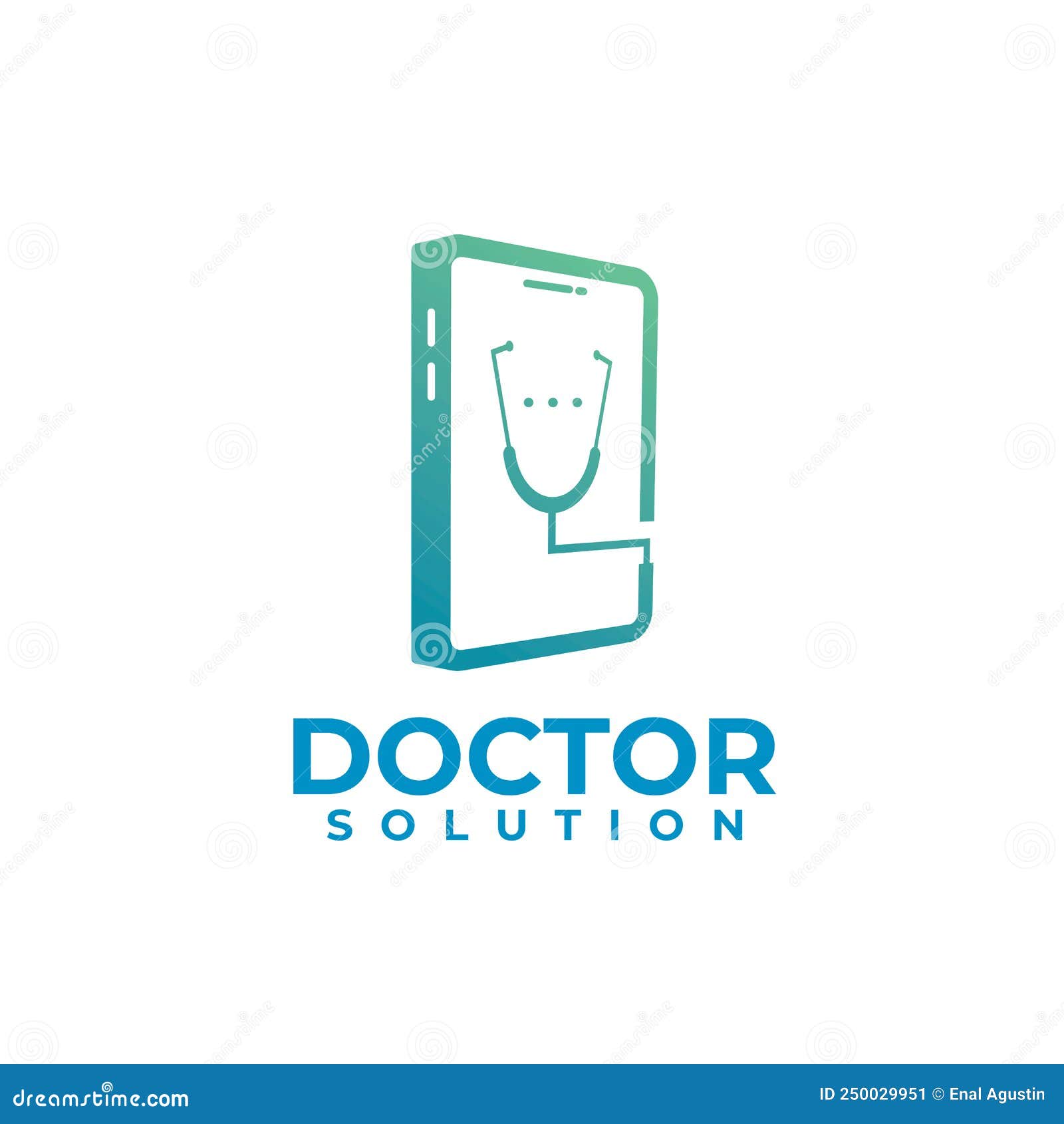 Online Doctor Solution App Logo Design Stock Vector Illustration of