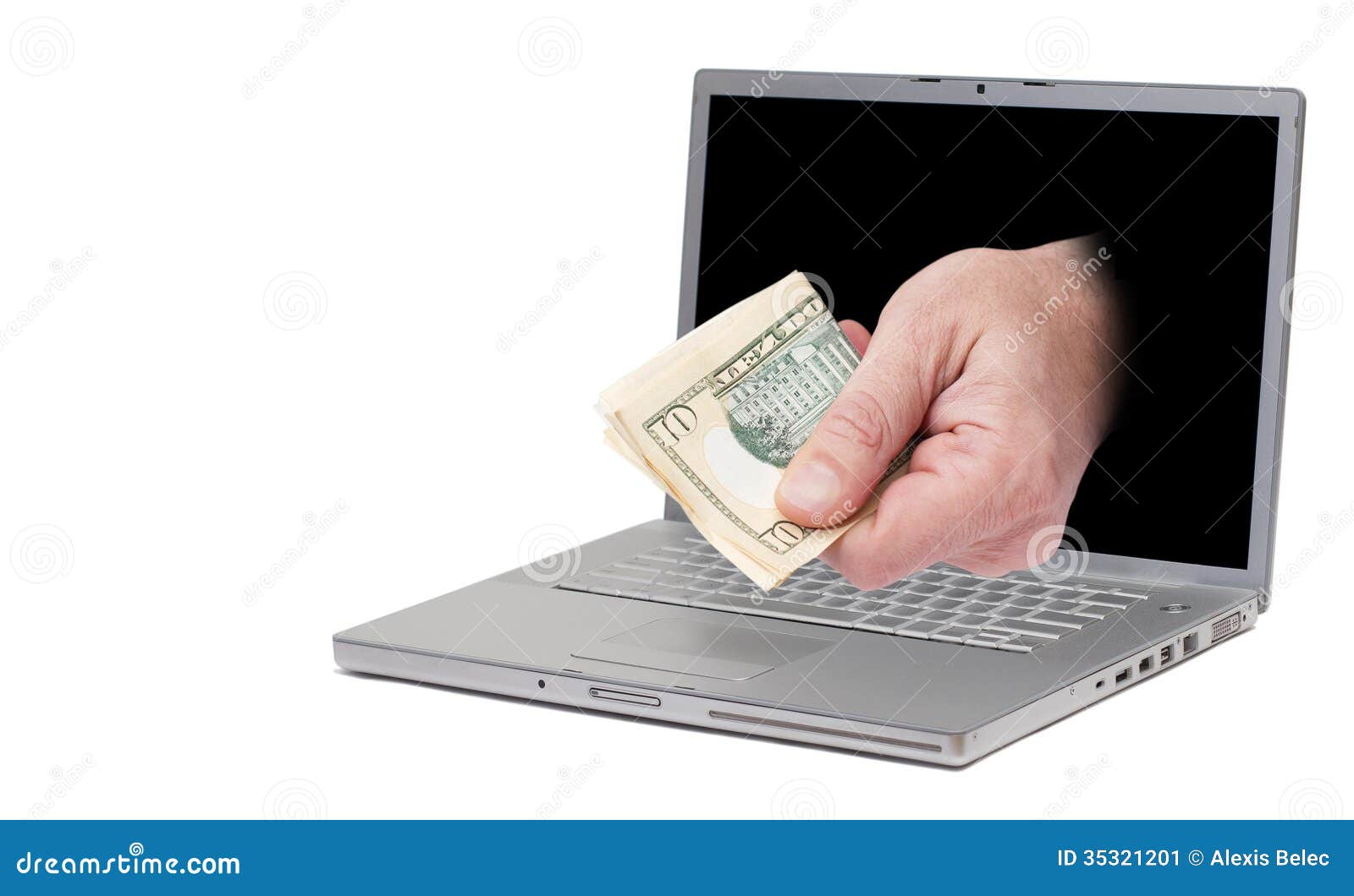 Online earning stock image. Image of cash, finance, keyboard - 35321201