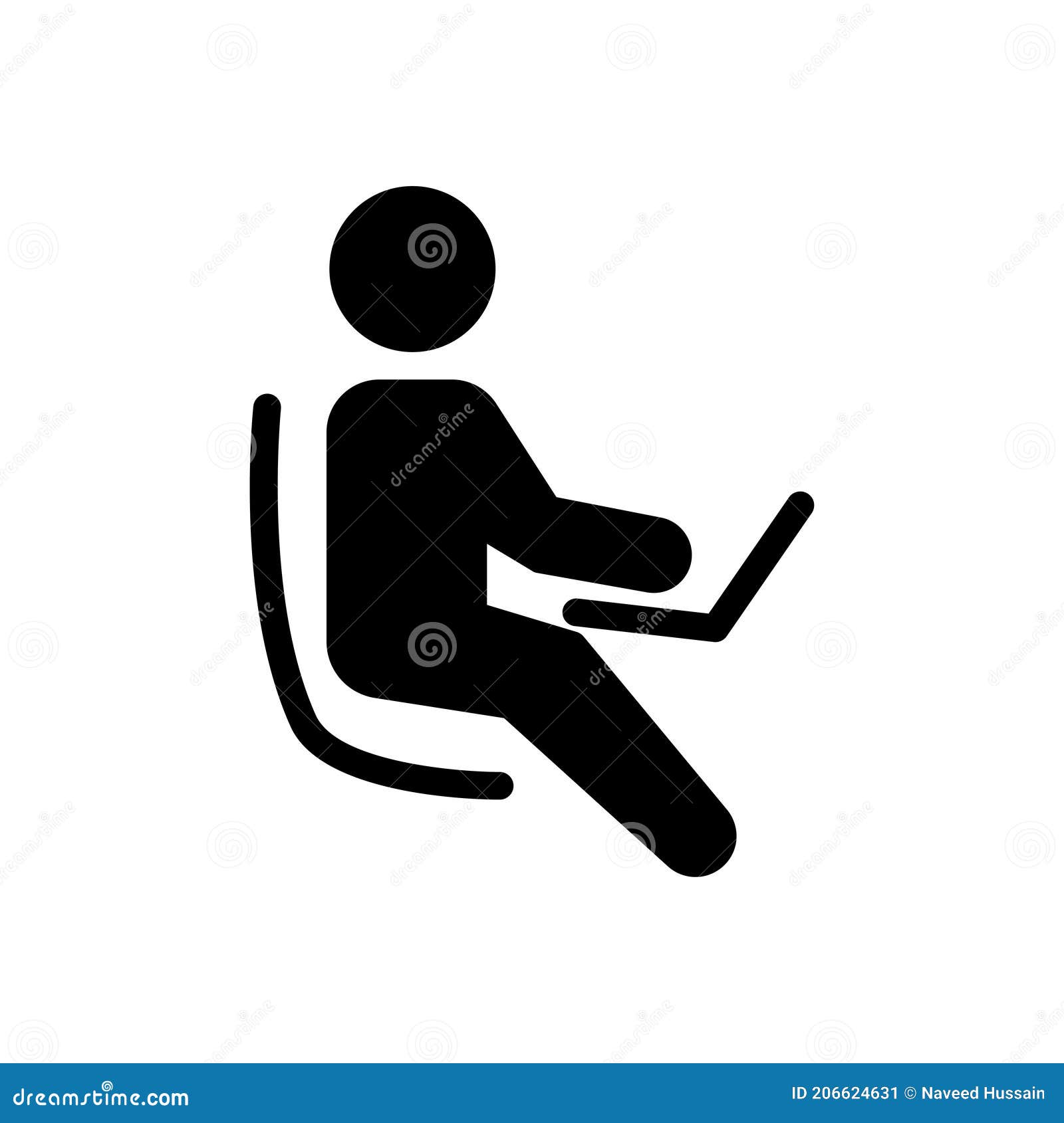 online  glyph flat icon