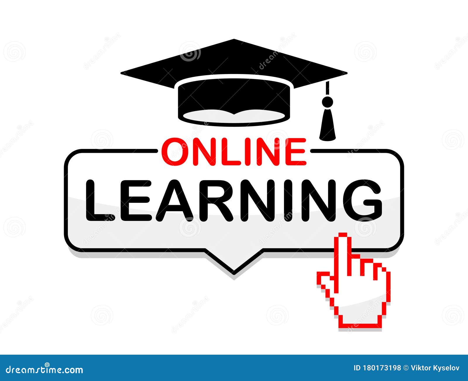 Online learning icon stock vector. Illustration of network - 180173198