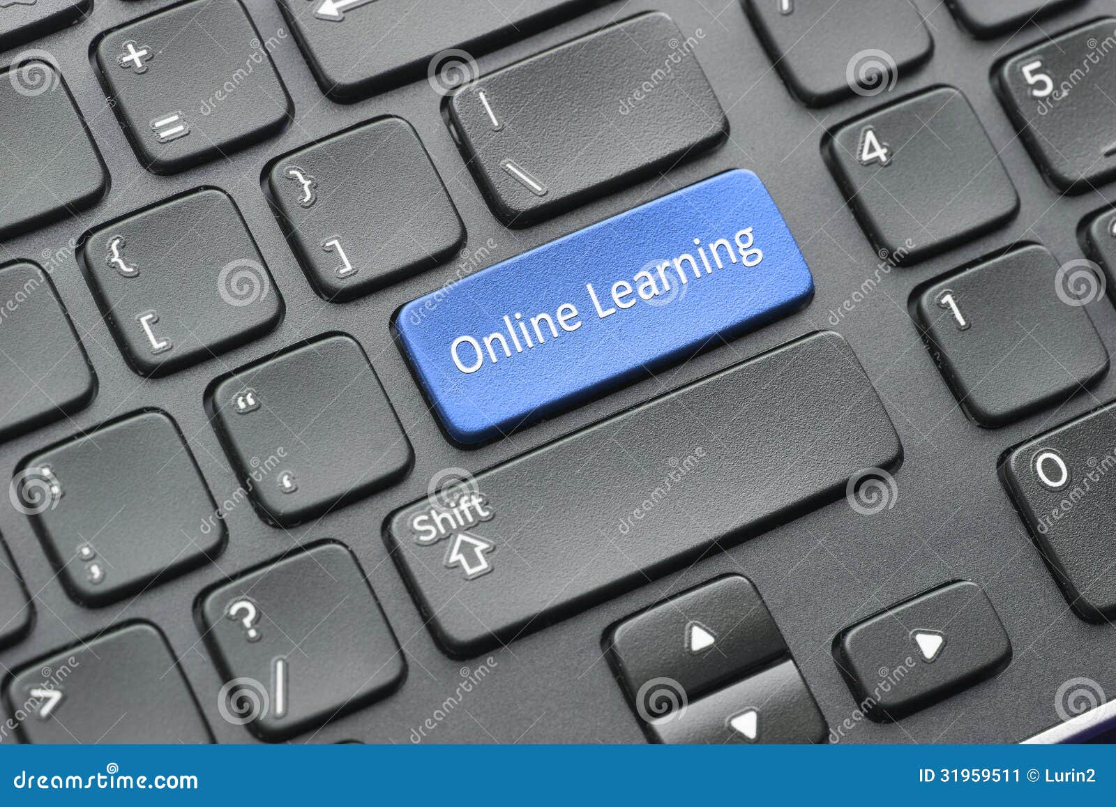 online learning key on keyboard