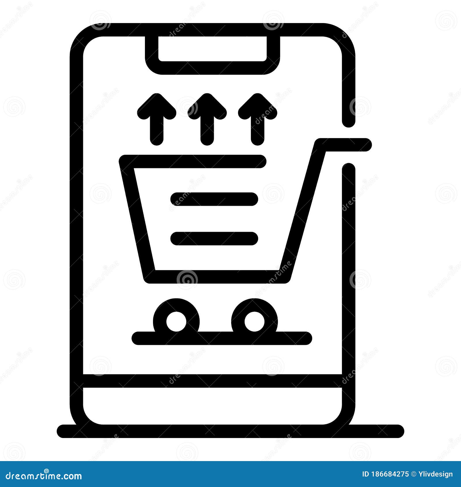 Download Online Orders Icon Outline Style Stock Vector Illustration Of Commercial Application 186684275