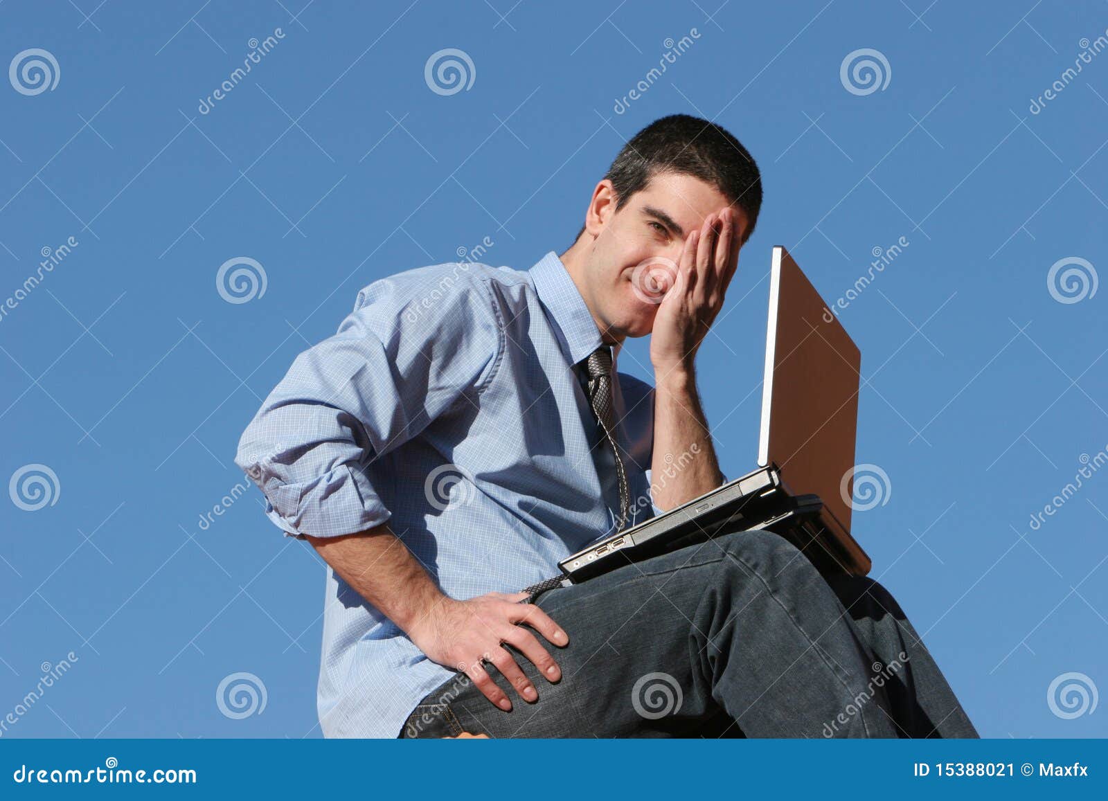 Online problems stock image. Image of businessman, facial 15388021