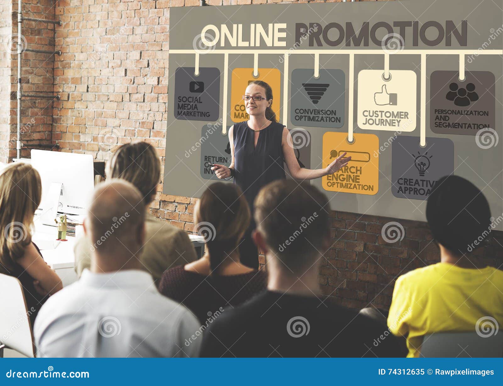online promotion advertisement commercial concept