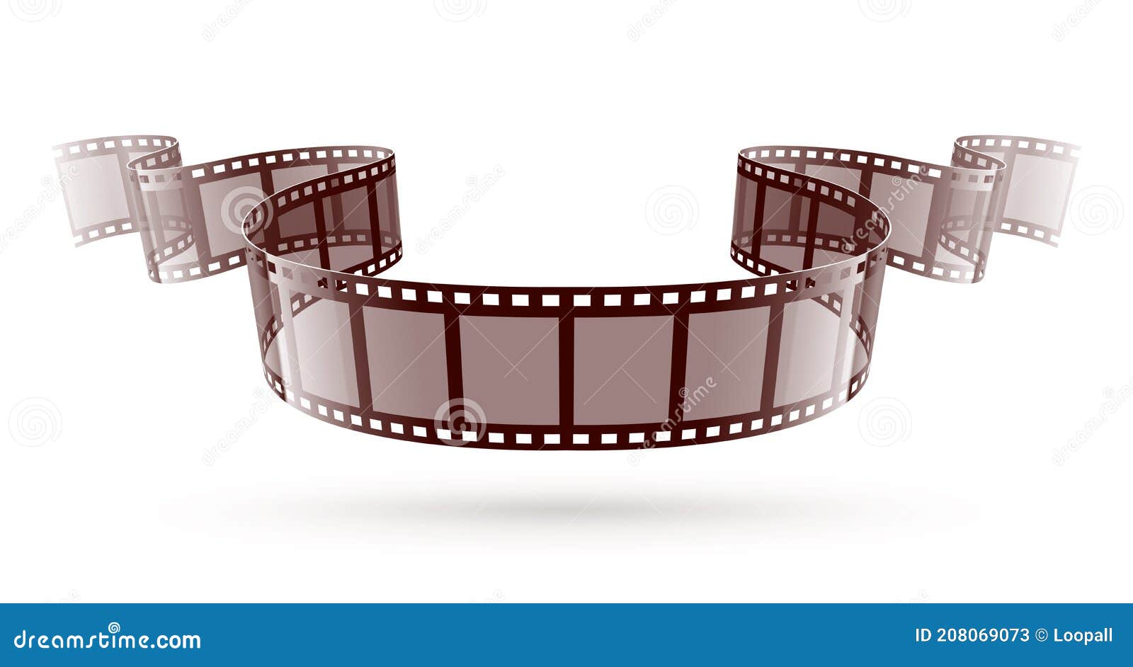 Online Retro Cinema Video Film Tape. Vector Illustration. Stock Vector -  Illustration of concept, archive: 208069073