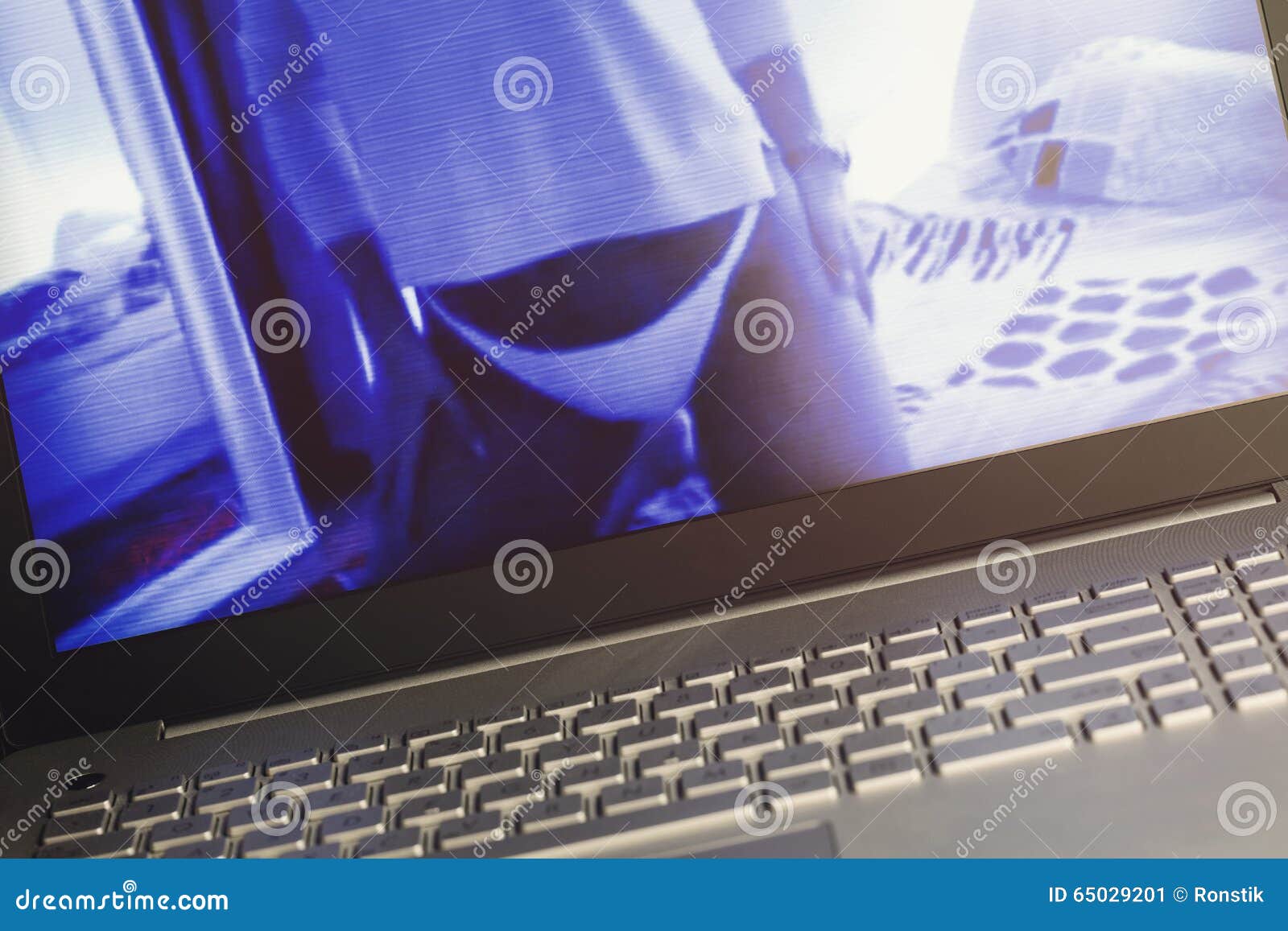Online Sex Video Chat on Laptop Stock Image - Image of flirt, concept: 65029201
