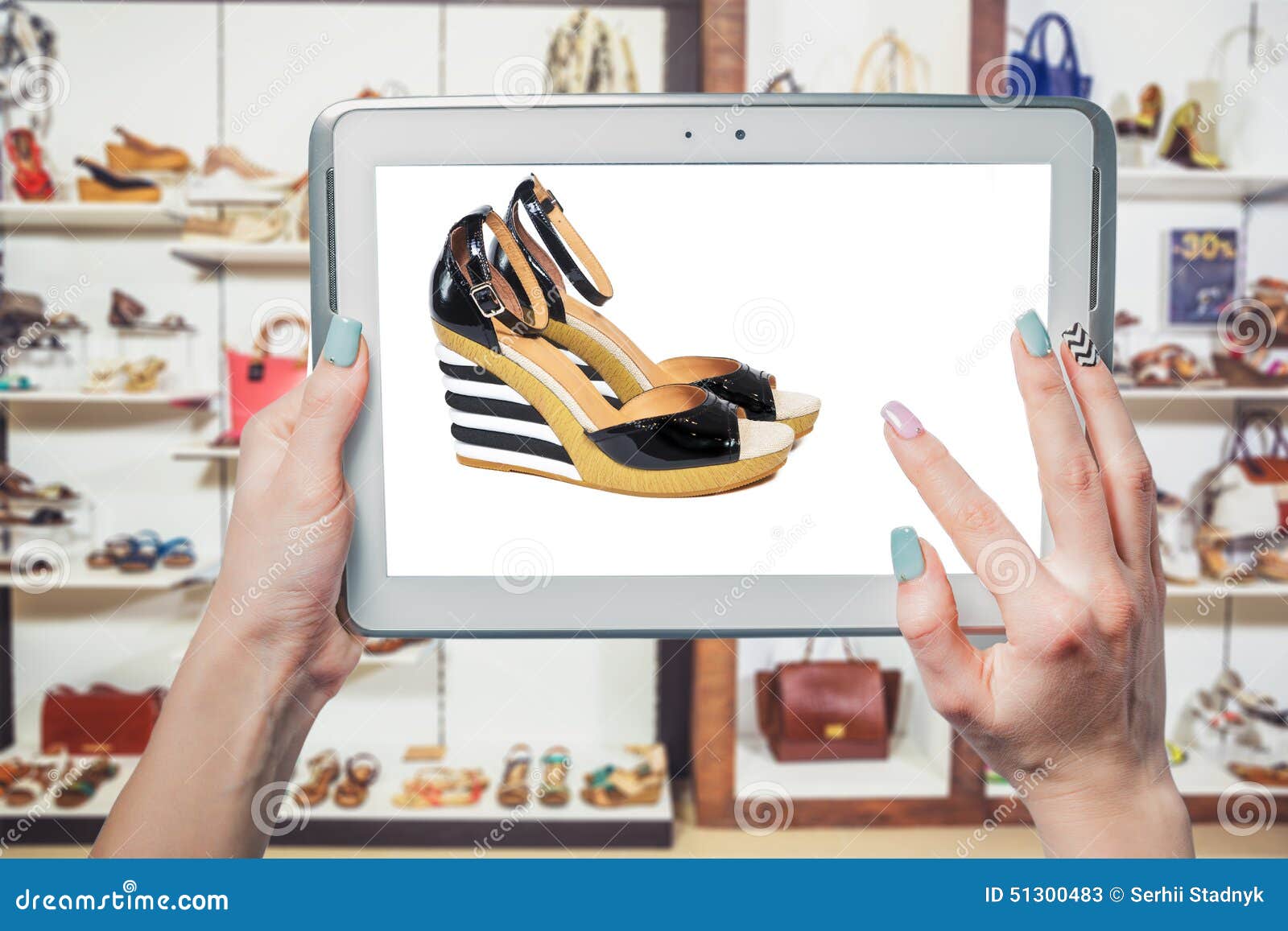Online Shoe Store, Online Sale Stock Image Image of manicure