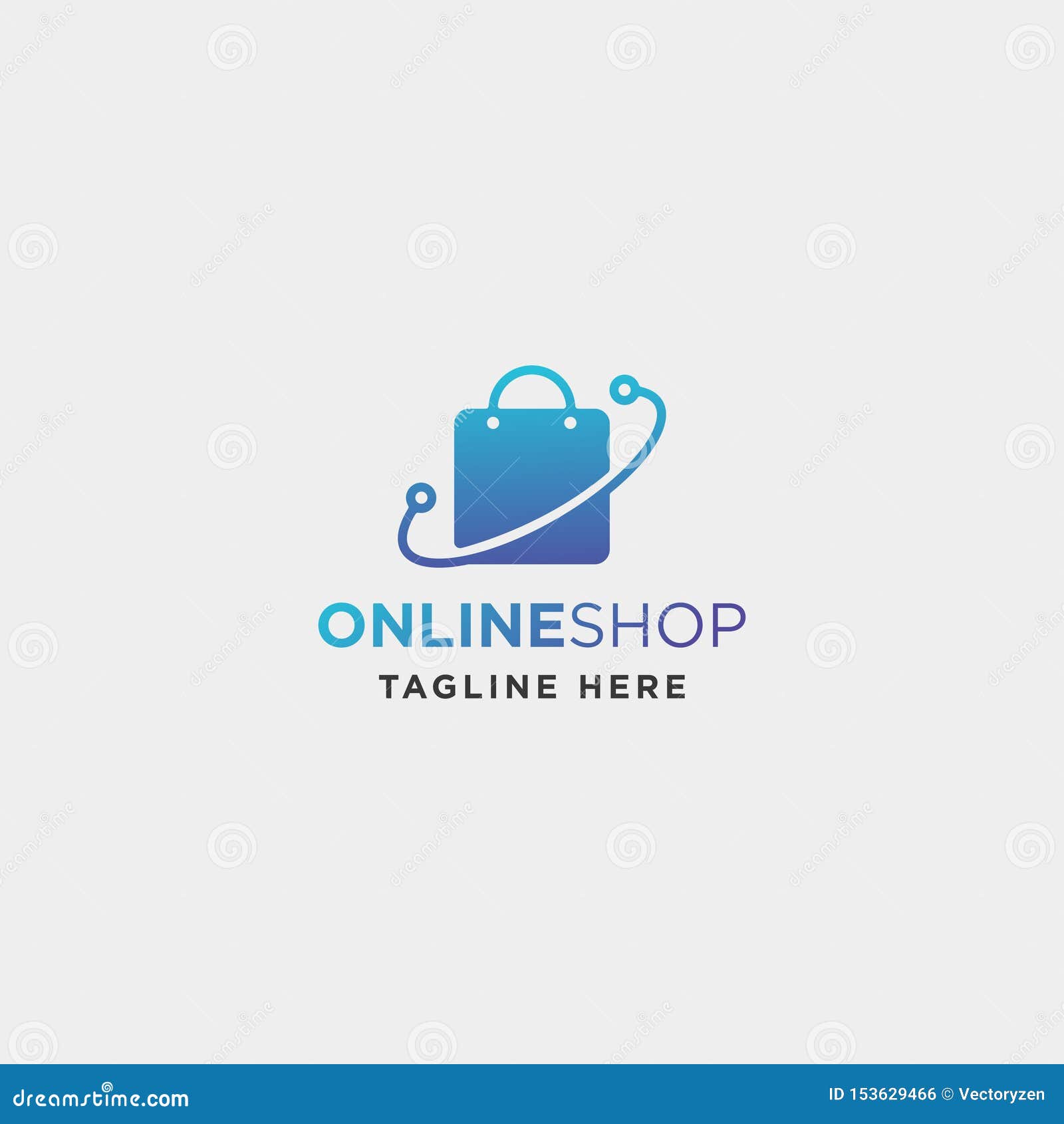 Online Shop Logo Design Vector Sale Market Symbol Icon Stock Vector ...