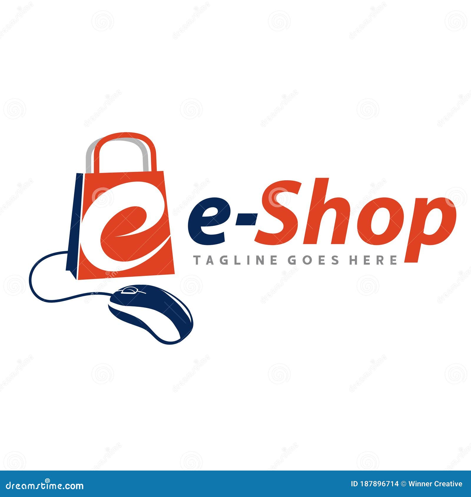 All good shop. Shop of goods logo. E shop logo.