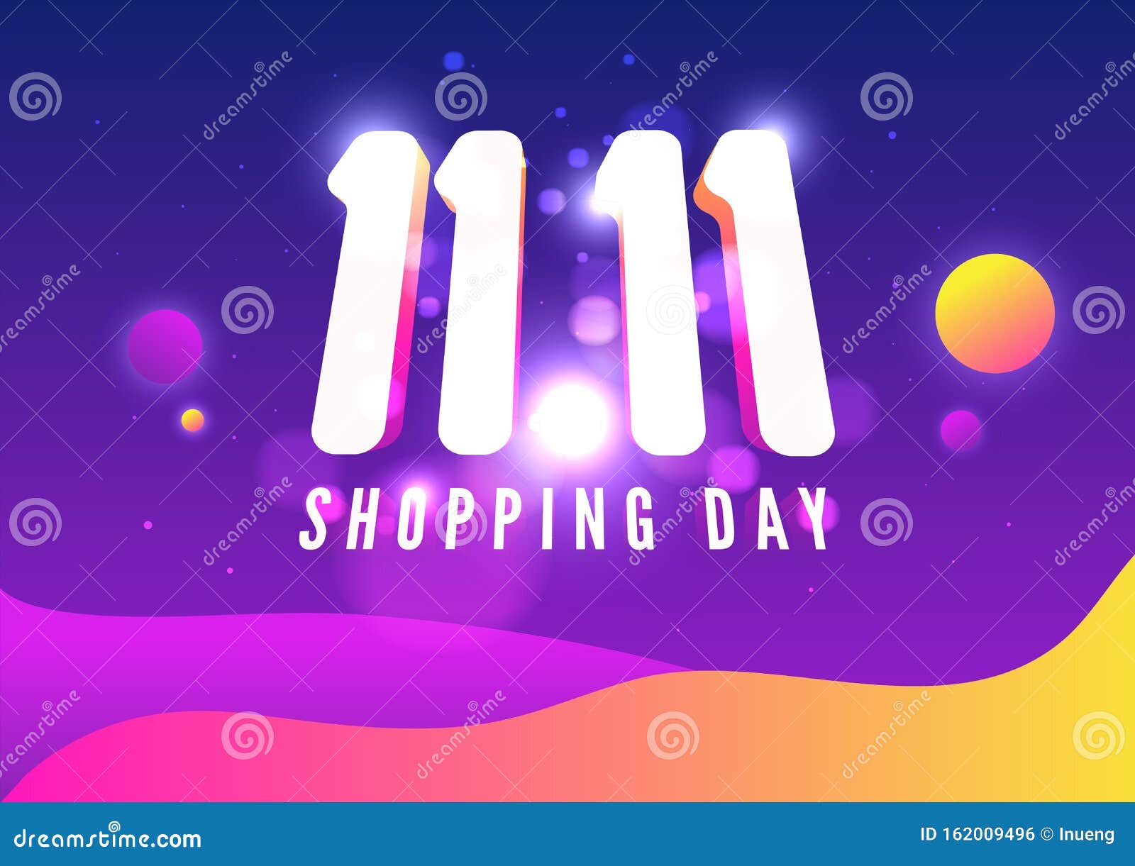 11.11 online shopping sale poster or flyer . singles day sale banner. global shopping world day.