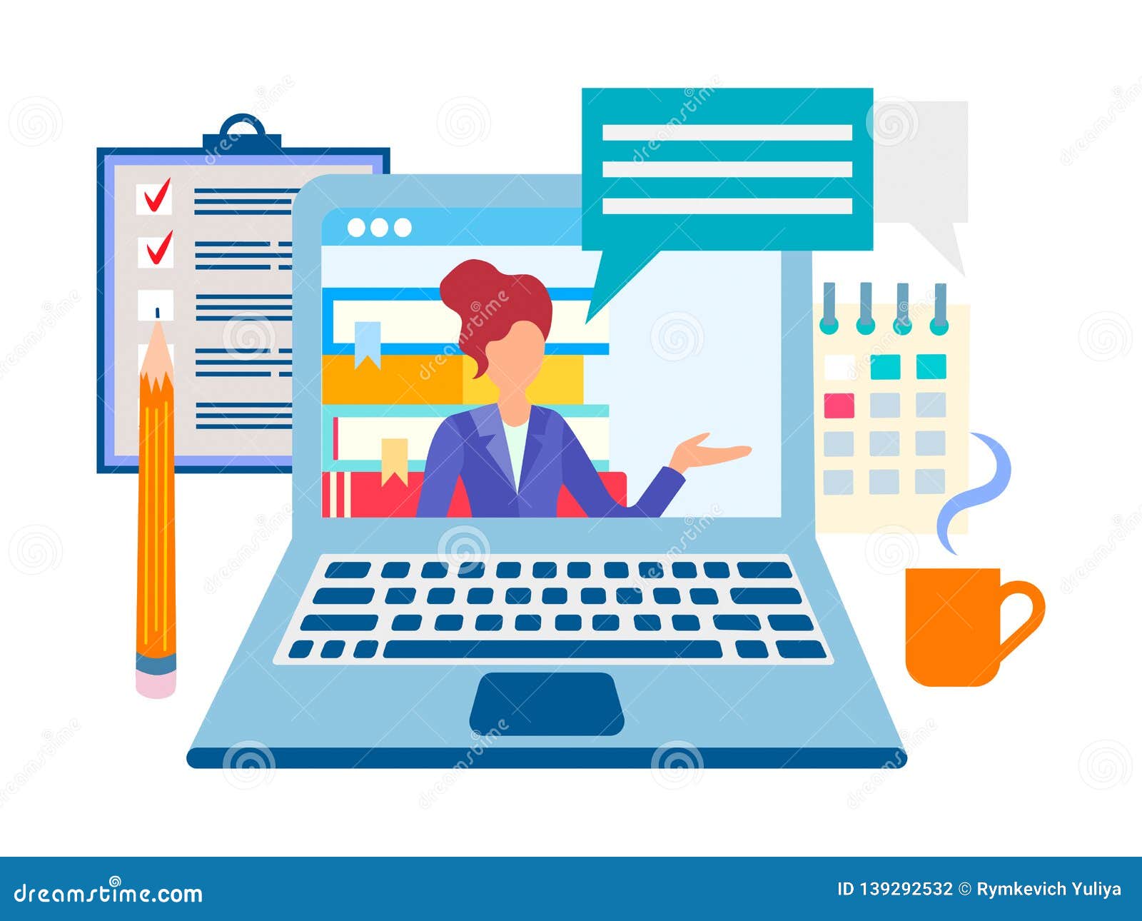 Online Training Icon In Blue Neon Style. Education Symbol Sign