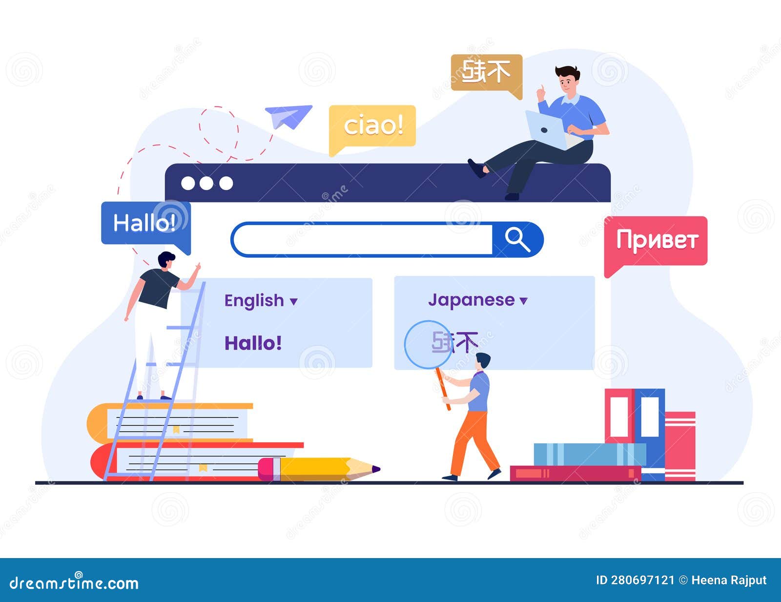 Online Translation site for Learning International Language Concept