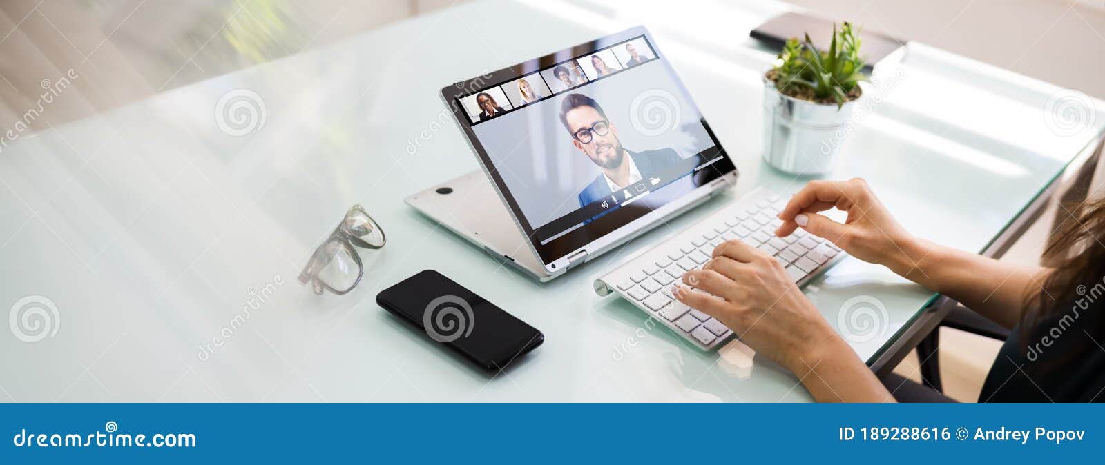 online video conference interview call