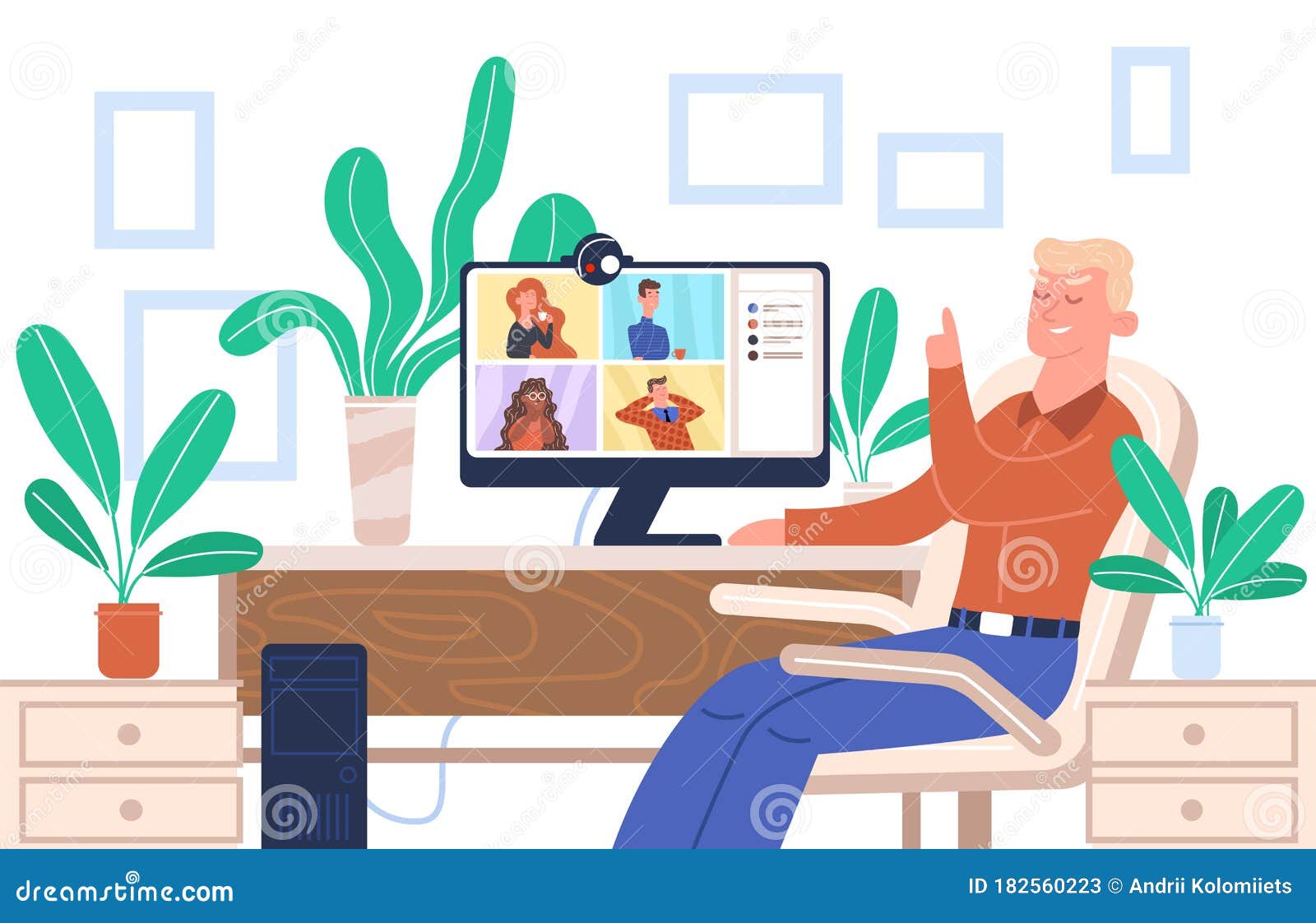 Chat concept. Woman chatting with friends online. Social networking, chat,  video, news, messages, search friends. Vector illustration. Flat. 4161230  Vector Art at Vecteezy